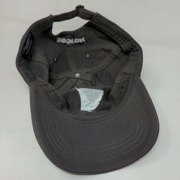 Cap America Men's Slideback Hat Gray Adjustable Embroidered Boston Eagle Logo - Picture 6 of 8